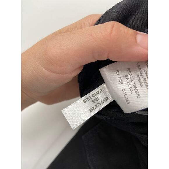 Madewell 9-Inch High Rise Black Frost Button Fly Skinny Jeans Size 27 - Picture 7 of 8